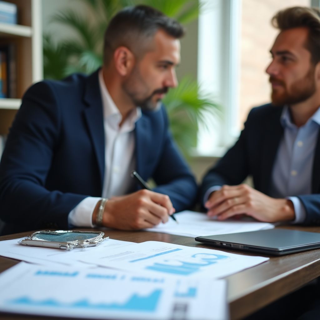 Reunión de asesoramiento con cliente